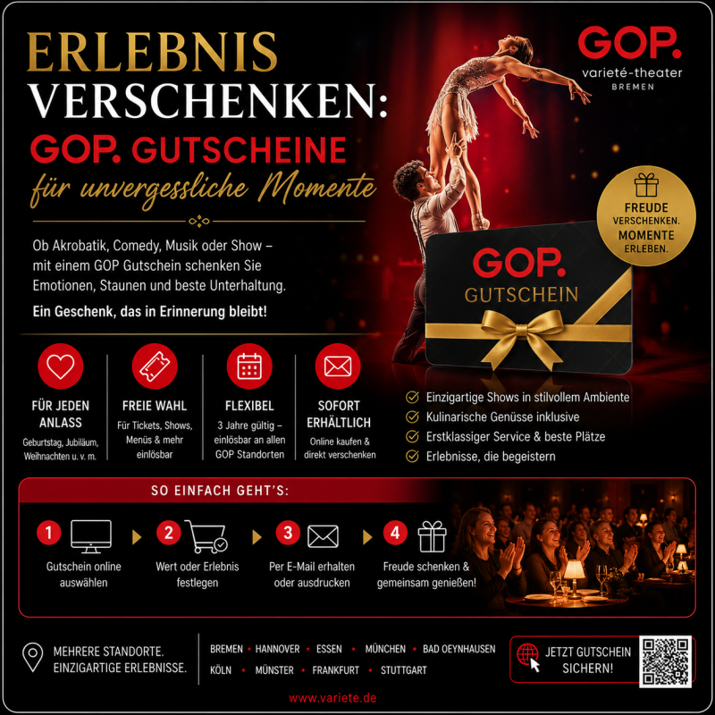 Erlebnis verschenken: GOP Gutscheine f&uuml;r unvergessliche Momente