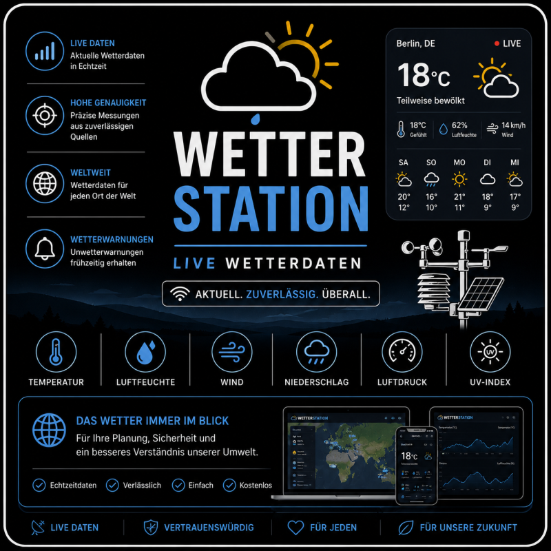 Wetterstation &ndash; Live Wetterdaten
