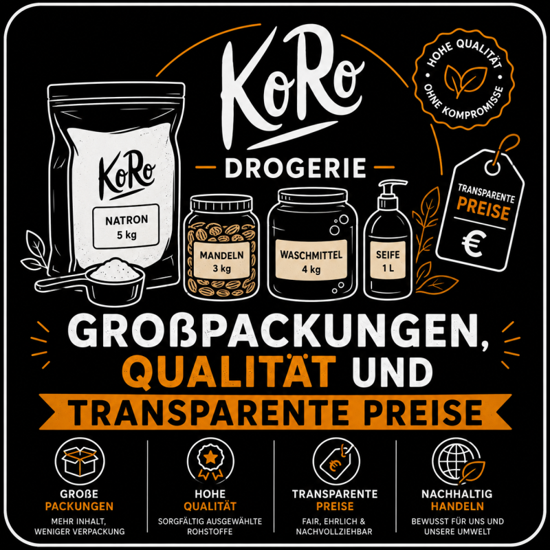 KoRo Drogerie &ndash; Gro&szlig;packungen, Qualit&auml;t und transparente Preise