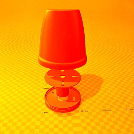 zum Download STL 3D Aufsatz für QO100 2.4 GHz